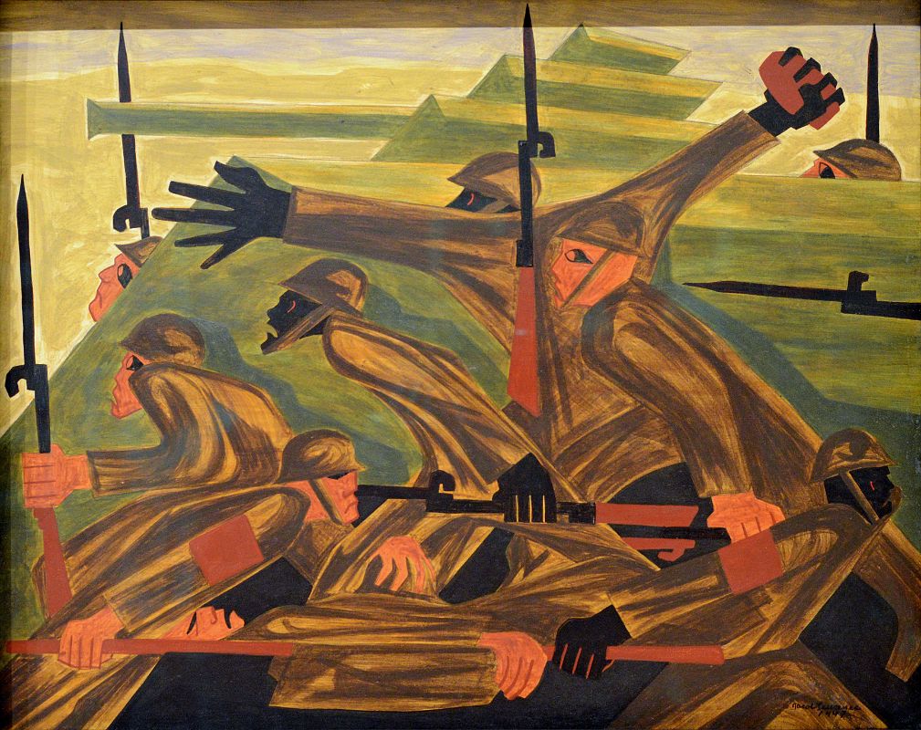 31 War Series Beachhead - Jacob Lawrence 1947 Whitney Museum Of American Art New York City